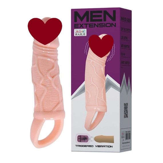 Насадка-презерватив з вібрацією "Men extension" BI-026210A Sex Aura