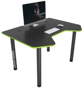 Стол геймерский ZEUS Pixel черныйзеленый