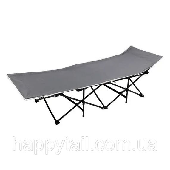 Кровать раскладная туристическая 185x60x50 см стальная раскладушка для кемпинга и дачи SJ-0033G | Зображення 4