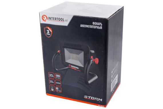 Фонарь аккумуляторный Intertool - 20 Вт без Li-Ion Storm | Зображення 4