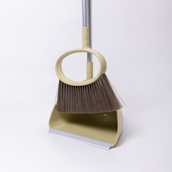 Набір віник і совок на довгій ручці для підлоги 25×25×95 (см) Зелений HP-45-1GR | Зображення 3