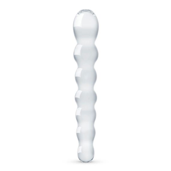 Скляний дилдо у вигляді намистин Gildo Glass Dildo No. 19