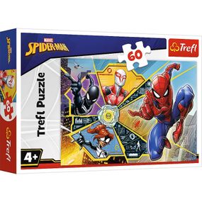 Пазл "Битва в паутине. MARVEL" 60 элементов 17372 Trefl, в коробке (5900511173727)