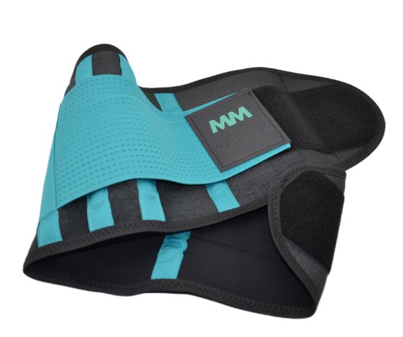 Пояс компресійний MadMax MFA-277 Slimming belt Black/turquoise M | Зображення 8