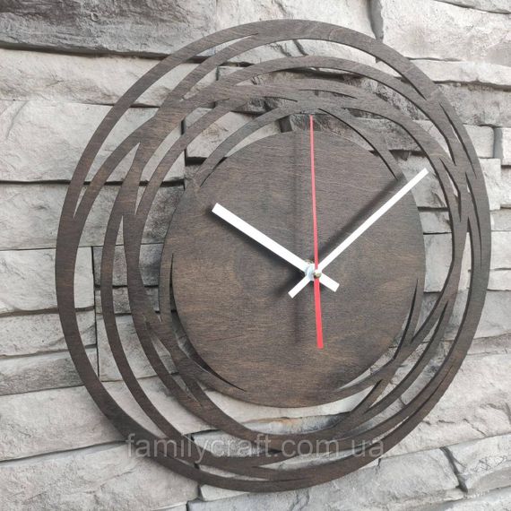 Настенные деревянные часы из фанеры Оригинальные часы  Декор для дома, офиса, подарок | Зображення 3