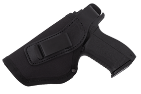Кобура для ЛІВШІ для Форт-17 поясна + прихованого внутрішньобрючного носіння на скобі (oxford 600d/ шкіра, чорна) MAS