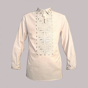 Рубашка Украинская вышиванка 534 цвет белый размер L/XL