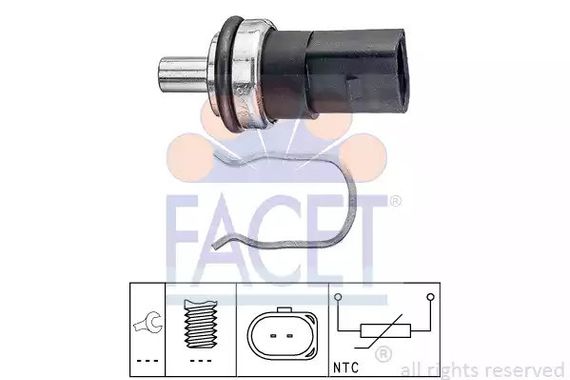 Датчик температури палива Audi A3/A4/Seat Leon/Skoda Super B/VW Crafter 1.2-3.0 TDI 98-, FACET (73376) | Зображення 2