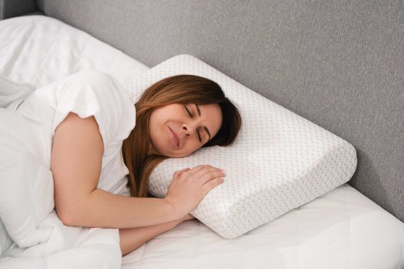 Подушка ортопедична Ardesto Sleepwell ART6040СOP 60х40х11/9 см біла | Зображення 5