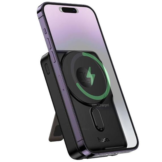 Портативное ЗУ Power Bank Hoco Q48 Core PD20W с БЗУ+iWatch 10000 mAh Black | Зображення 4