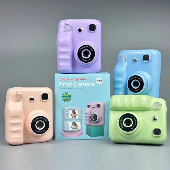 Дитяча фотокамера A29 Premium з функцією кольорового та чорно-білого друку + фронтальна камера | Зображення 2