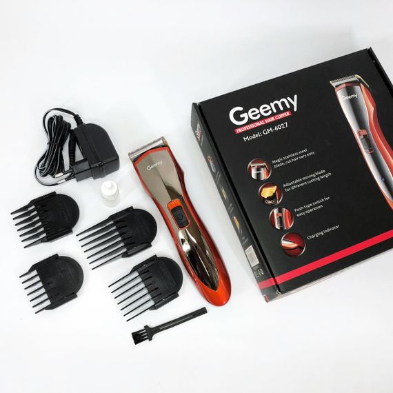 Машинка для стрижки волосся Pro Gemei GM-6027, Хороший бездротовий триммер, Практична машинка | Зображення 8