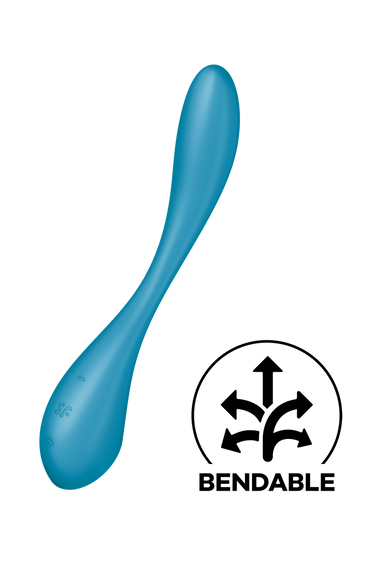 Мультивібратор SATISFYER G-Spot Flex 5+ керування телефоном, блакитний Sex Aura | Зображення 1