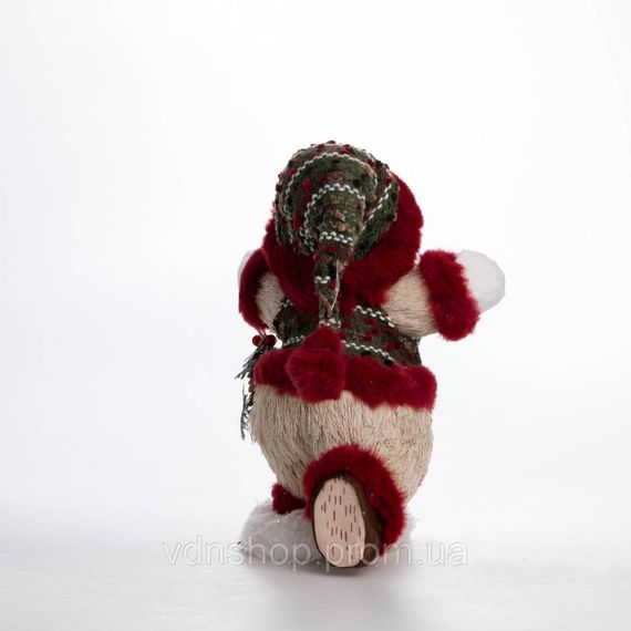 Новорічна фігурка Сніговик з шишкою 19×17×40 (см) CR-4-16 | Зображення 2