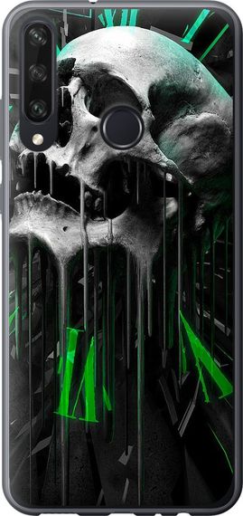 Чехол на Huawei Y6p Череп-часы "4100u-1952-17620"