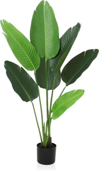 Искусственное банановое дерево 120 см в горшке – декоративное растение | Зображення 1