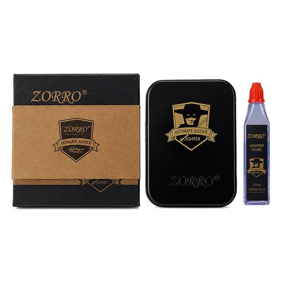 Металлическая Бензиновая Зажигалка Zorro WW2 | Зображення 3