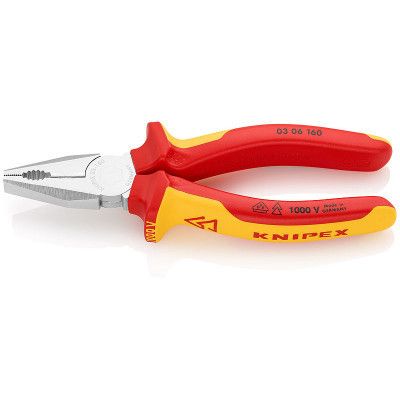 Плоскогубцы KNIPEX комбинированные диэлектрические VDE (03 06 160)