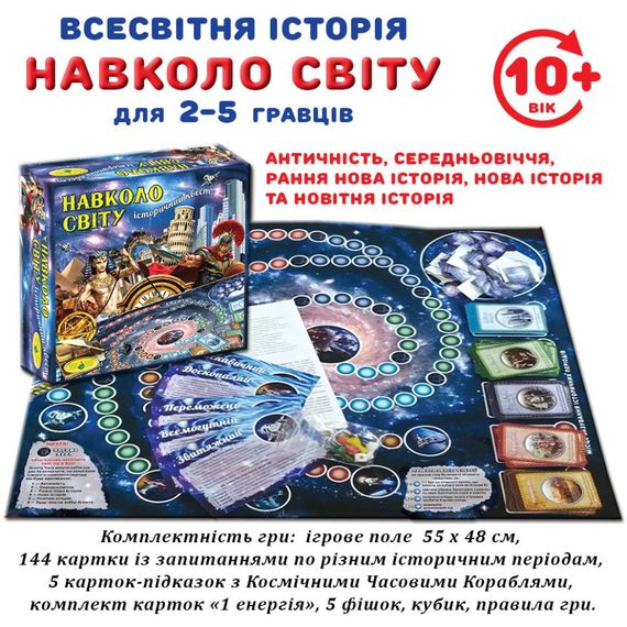 Настільна гра "Навколо світу" 82296 історичний квест | Зображення 5