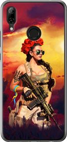 Чехол на Huawei Nova 3 Украинка с оружием "5316u-1535-17620"
