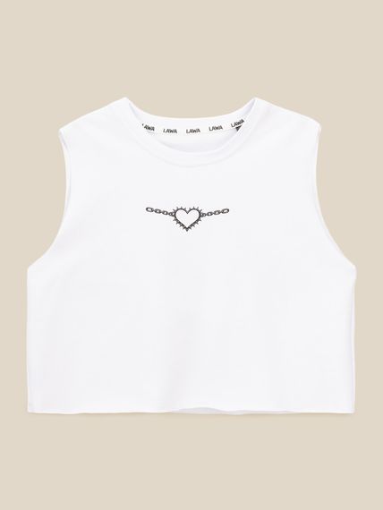 Майка з принтом жіноча LAWA P-WB02419 L Білий shop (2000999620355)