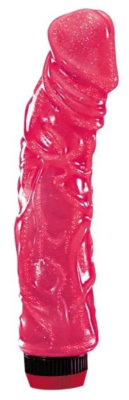 Вібратор BIG JELLY малиновий Sex Aura | Зображення 1
