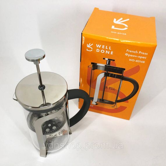 Френч-пресс для дома и офиса, Френч-пресс с ручкой, Стеклянный заварочный чайник для чая чайники XT-53 | Зображення 2