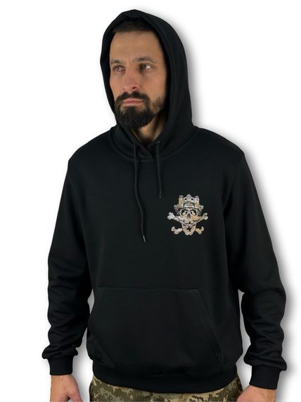 Чорна ХУДІ з принтом "JOLLY ROGER" Розмір S | Зображення 1