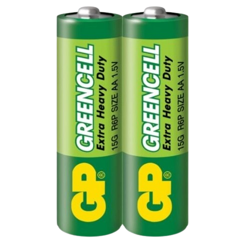 Батарейка сольова AA/R6 (пл-2шт) GP Greencell