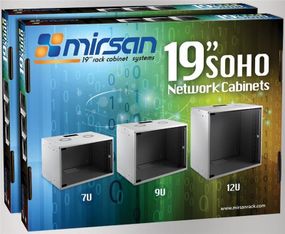 Шкаф MIRSAN SOHO 19" 7U 535x300, RAL 7035 (MR.SOH07U30DE.02)