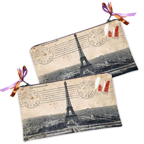 Косметичка жіноча Eiffel Tower 20х12 см (K_LK084)