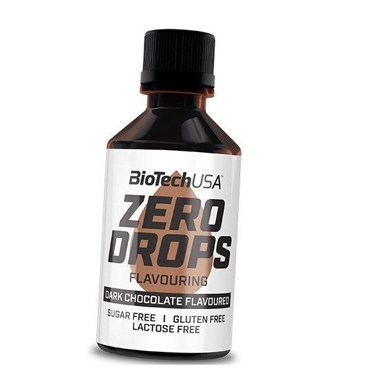 Замінник харчування BioTechUSA Zero Drops 50 ml /100 servings/ Dark Chocolate