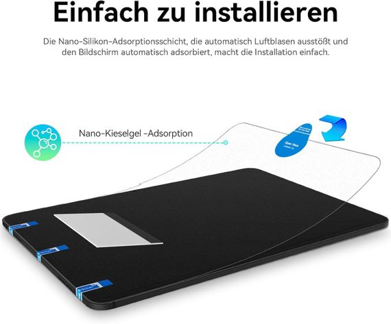 Защитная пленка для экрана iPad Pro 13” M4 (2024) комплект 3 шт, антибликовая бумажная, анти-отпечатки матовая | Зображення 4