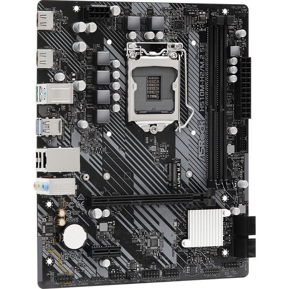 ASRock H510M-H2/M.2 SE (1200/H470, 2*DDR4, 1xPCIex16, 2xHDMI, 4xSATA, M.2, GLan, 7.1ch, mATX) | Зображення 4
