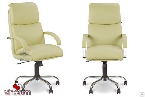 Кресло Новый Стиль NADIR steel chrome comfort (Кожа Люкс LE) | Зображення 2