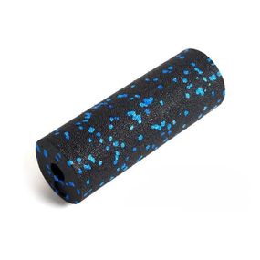 Масажний ролик (роллер) гладкий Паверплей PP-4346 Mini EPP Foam Roller Чорно/Синій (15x5,3см.)