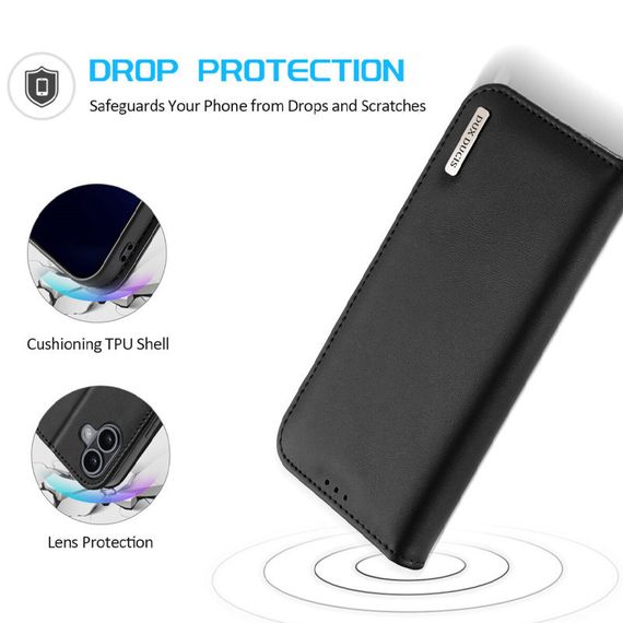 Чехол-книжка Dux Ducis Hivo для Apple iPhone 16 (6.1") Black | Зображення 3