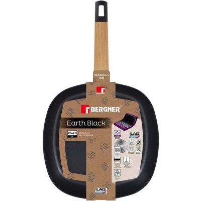 Сковорода Bergner Гриль Earth Black 28 см (00000025165) | Зображення 3
