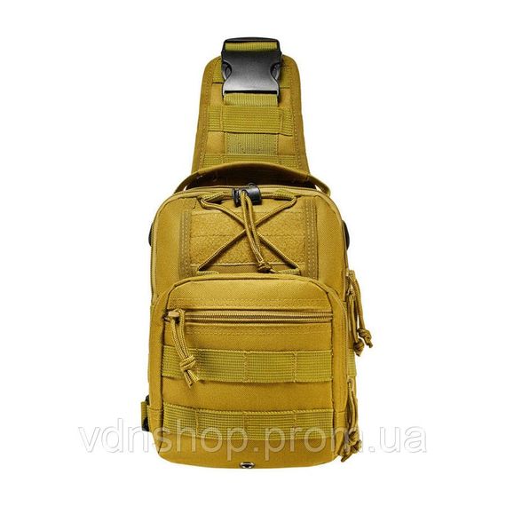 Чоловічі сумки через плече, Чоловіча армійська сумка, Чоловіча тактична армійська сумка однолямочна CA-34 | Зображення 1