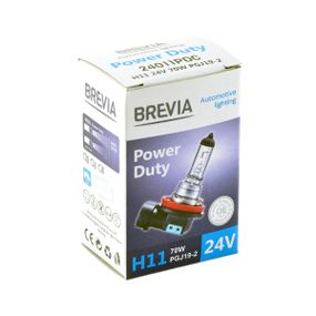 24011PDC BREVIA Автолампа H11 24V 70W PGJ19-2 Power Duty CP