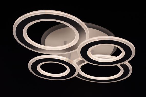 Люстра світлодіодна стельова LED світильник для квартири на стелю лед 26332 Білий 11х45х58 см. | Зображення 3