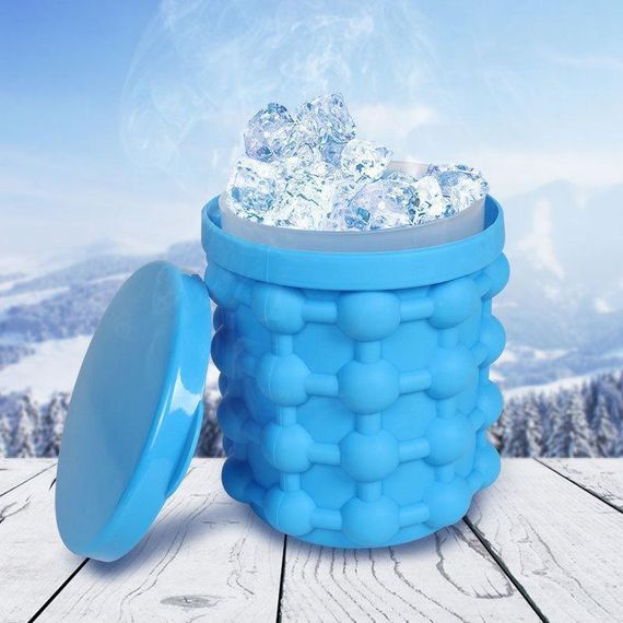 Силиконовое ведро - форма для льда ледница для охлаждения напитков Ice Genie | Зображення 2