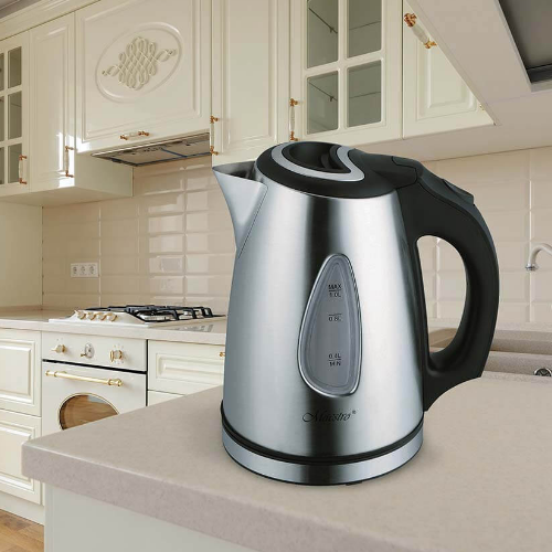 Електрочайник 1,0л 1600W метал (диск) MR-029New Maestro | Зображення 2