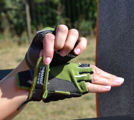 Рукавички для фітнесу Power System PS-2570 Woman’s Power жіночі Green XS | Зображення 8