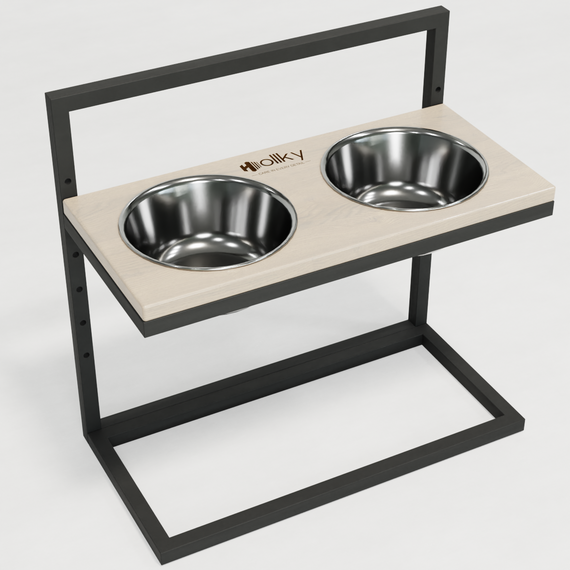 Миски на регульованій підставці для великих собак Hollky Flex L (2 × 1.8 л) FL-502850-GRWH | Зображення 4