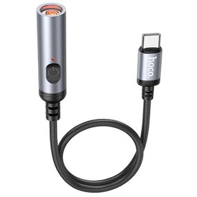 Портативный прикуриватель зажигалка Hoco UA30 Type-C Black