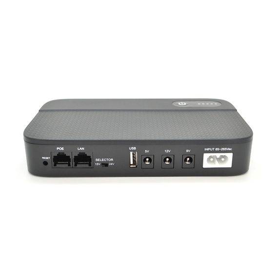 ИБП UPS-18W DC1018P для роутеров/коммутаторов/PON/POE-430.5//9/12V, 1A, Black | Зображення 1