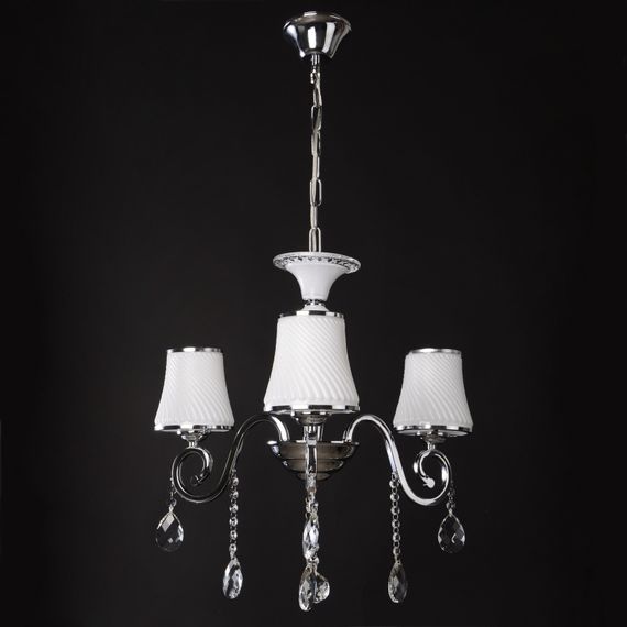 Люстра подвесная хрустальная с абажуром E14 40W CH (BCL-384S/3) | Зображення 8