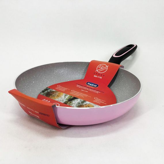 Сковорода Magio MG-1176 з мармуровим антипригарним покриттям 22 см, якісна сковорода | Зображення 2