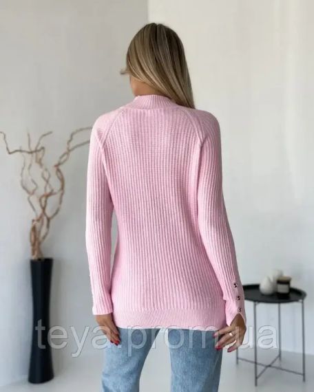 Свитер цвет розовый размеры S, M, L FI_009277 | Зображення 2